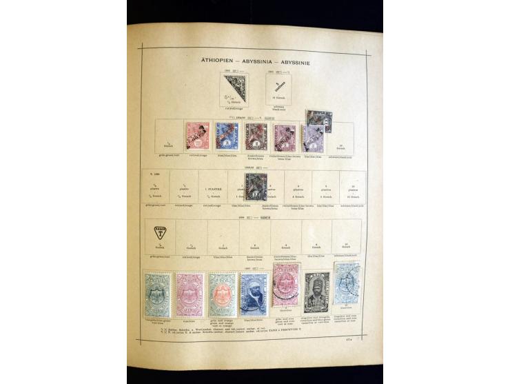1874/1913, umfangreiche gestempelte und ungebrauchte Sammlung Angola bis Zanzibar mit vielen besseren und kpl. Ausgaben, dabe