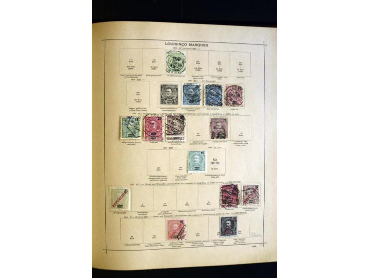 1874/1913, umfangreiche gestempelte und ungebrauchte Sammlung Angola bis Zanzibar mit vielen besseren und kpl. Ausgaben, dabe