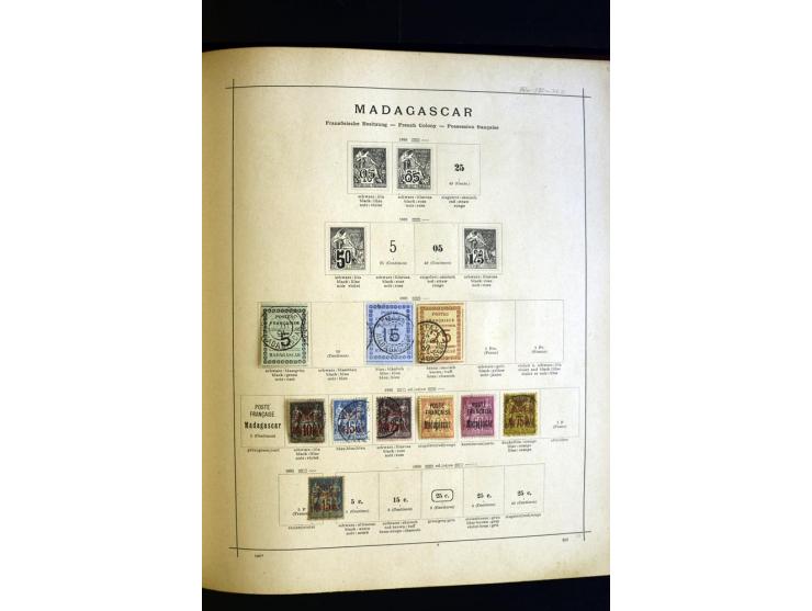 1874/1913, umfangreiche gestempelte und ungebrauchte Sammlung Angola bis Zanzibar mit vielen besseren und kpl. Ausgaben, dabe