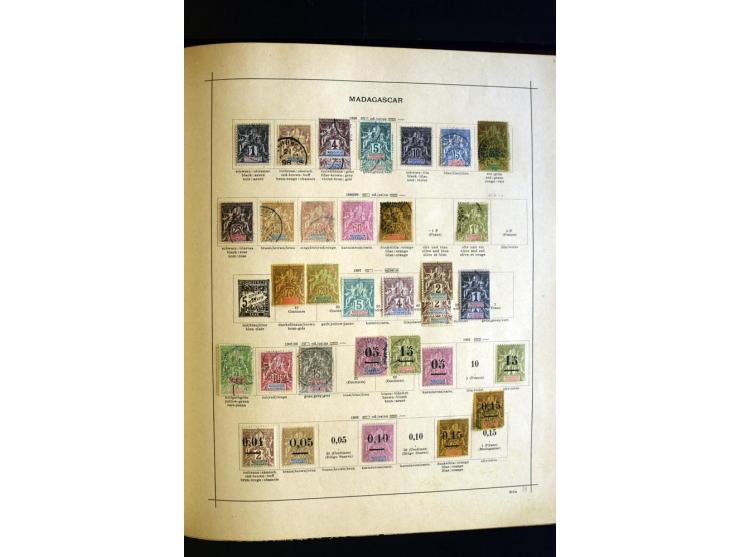 1874/1913, umfangreiche gestempelte und ungebrauchte Sammlung Angola bis Zanzibar mit vielen besseren und kpl. Ausgaben, dabe