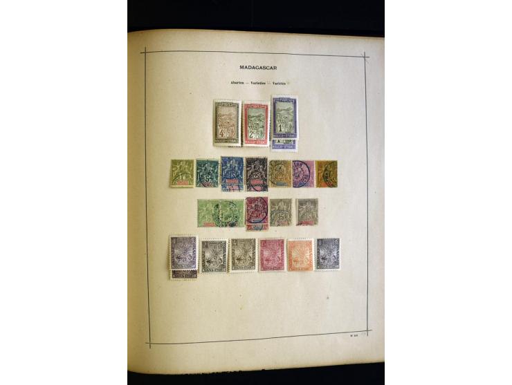 1874/1913, umfangreiche gestempelte und ungebrauchte Sammlung Angola bis Zanzibar mit vielen besseren und kpl. Ausgaben, dabe