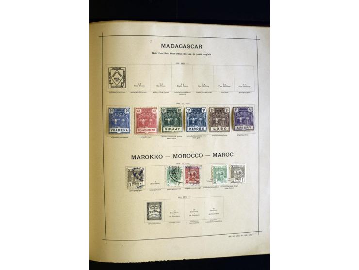 1874/1913, umfangreiche gestempelte und ungebrauchte Sammlung Angola bis Zanzibar mit vielen besseren und kpl. Ausgaben, dabe