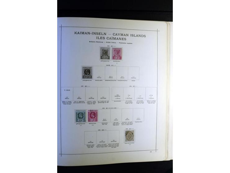 1843/1915, ungebrauchte und gestempelte reichhaltige Sammlung mit vielen besseren Werten in Schaubek-Album