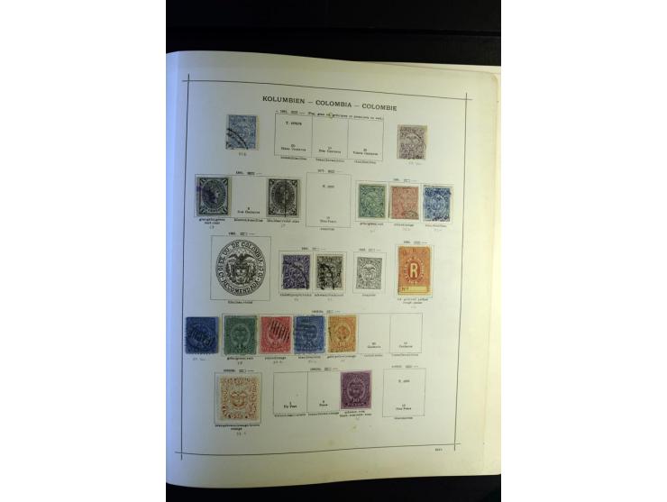 1843/1915, ungebrauchte und gestempelte reichhaltige Sammlung mit vielen besseren Werten in Schaubek-Album