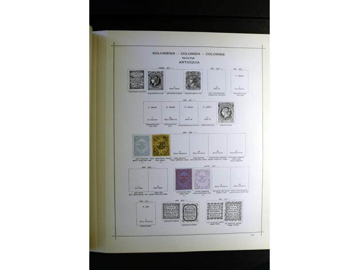 1843/1915, ungebrauchte und gestempelte reichhaltige Sammlung mit vielen besseren Werten in Schaubek-Album