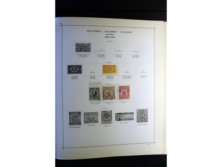 1843/1915, ungebrauchte und gestempelte reichhaltige Sammlung mit vielen besseren Werten in Schaubek-Album