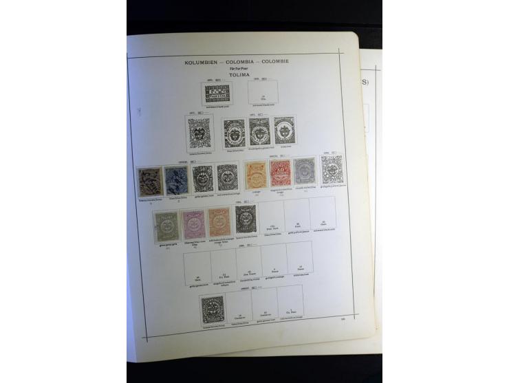 1843/1915, ungebrauchte und gestempelte reichhaltige Sammlung mit vielen besseren Werten in Schaubek-Album