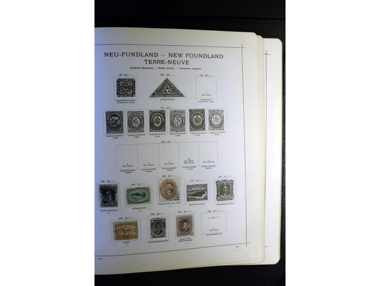 1843/1915, ungebrauchte und gestempelte reichhaltige Sammlung mit vielen besseren Werten in Schaubek-Album