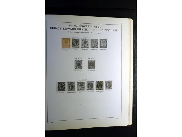 1843/1915, ungebrauchte und gestempelte reichhaltige Sammlung mit vielen besseren Werten in Schaubek-Album