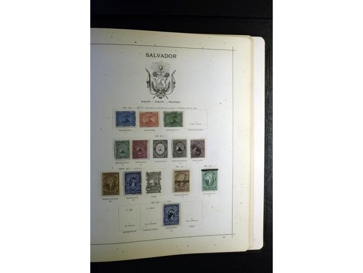 1843/1915, ungebrauchte und gestempelte reichhaltige Sammlung mit vielen besseren Werten in Schaubek-Album