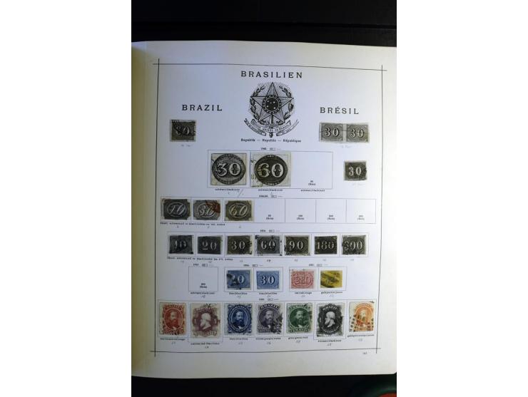 1843/1915, ungebrauchte und gestempelte reichhaltige Sammlung mit vielen besseren Werten in Schaubek-Album