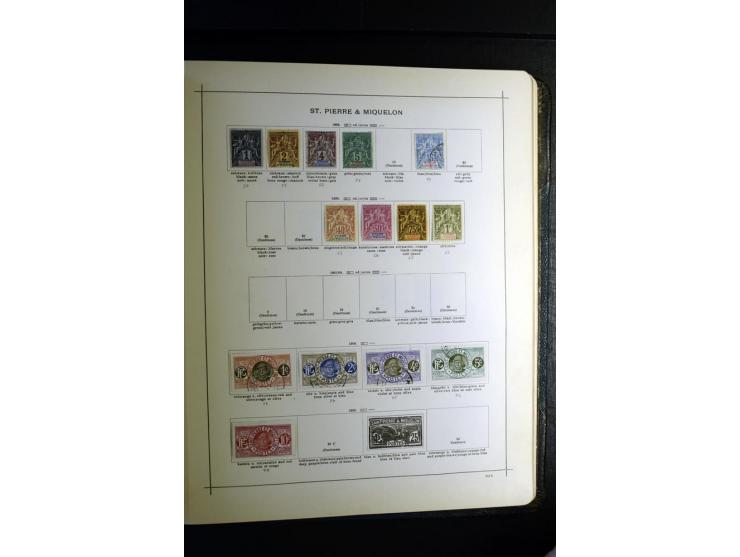 1843/1915, ungebrauchte und gestempelte reichhaltige Sammlung mit vielen besseren Werten in Schaubek-Album