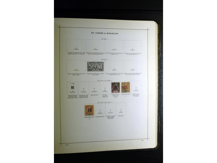 1843/1915, ungebrauchte und gestempelte reichhaltige Sammlung mit vielen besseren Werten in Schaubek-Album