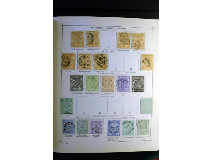 1843/1915, ungebrauchte und gestempelte reichhaltige Sammlung mit vielen besseren Werten in Schaubek-Album