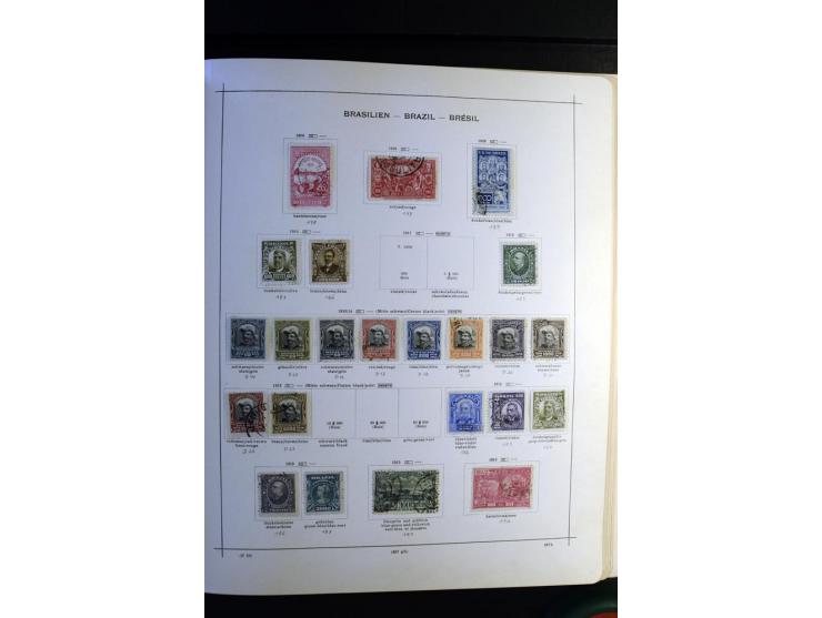 1843/1915, ungebrauchte und gestempelte reichhaltige Sammlung mit vielen besseren Werten in Schaubek-Album