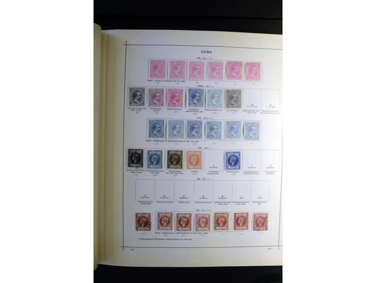 1843/1915, ungebrauchte und gestempelte reichhaltige Sammlung mit vielen besseren Werten in Schaubek-Album