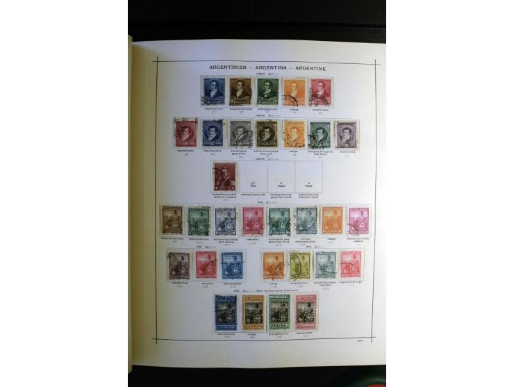 1843/1915, ungebrauchte und gestempelte reichhaltige Sammlung mit vielen besseren Werten in Schaubek-Album