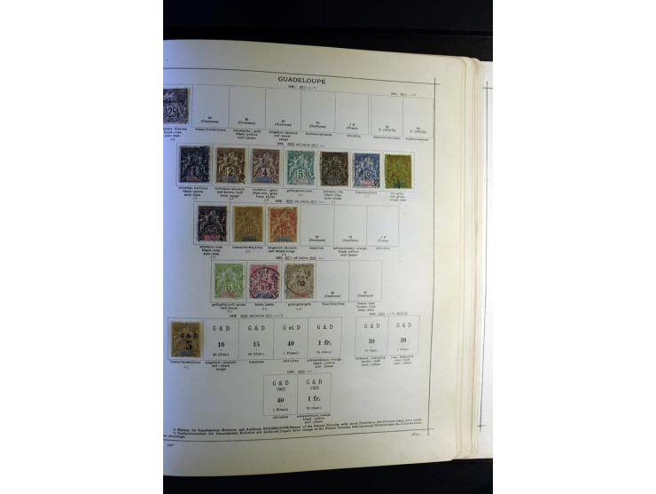 1843/1915, ungebrauchte und gestempelte reichhaltige Sammlung mit vielen besseren Werten in Schaubek-Album