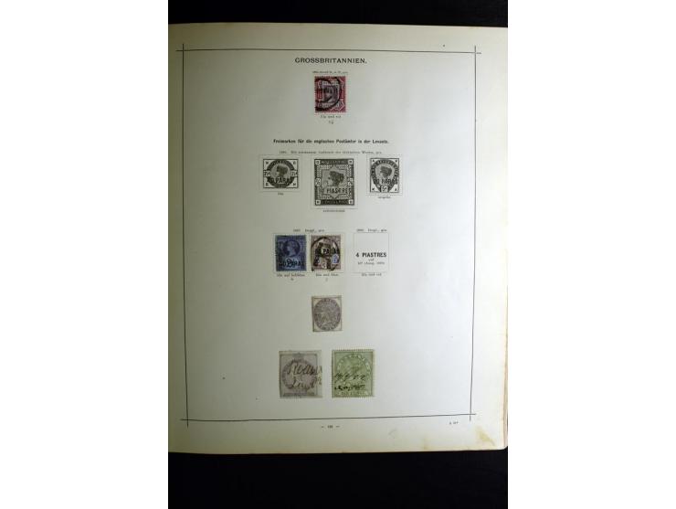 1840/90, ungebrauchte und gestempelte reichhaltige Sammlung mit vielen guten Werten und Sätzen, besonders bei Europa, aber au