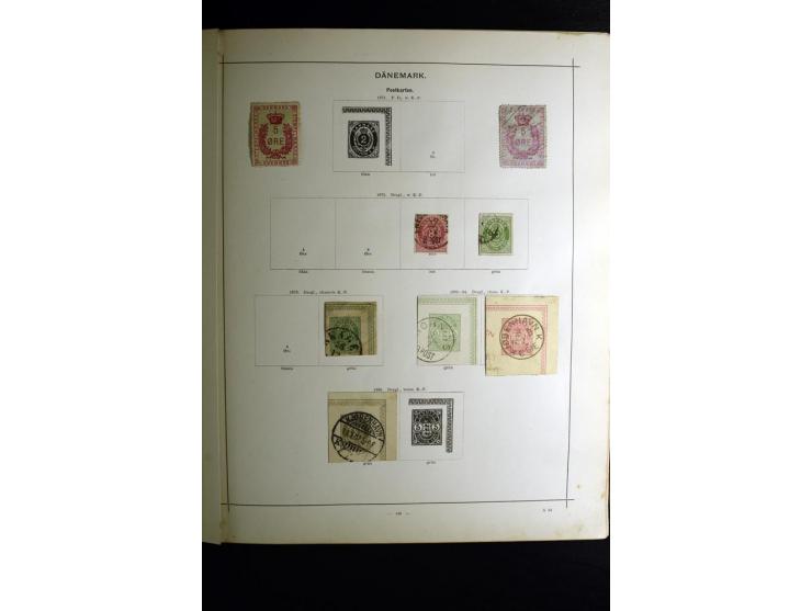 1840/90, ungebrauchte und gestempelte reichhaltige Sammlung mit vielen guten Werten und Sätzen, besonders bei Europa, aber au