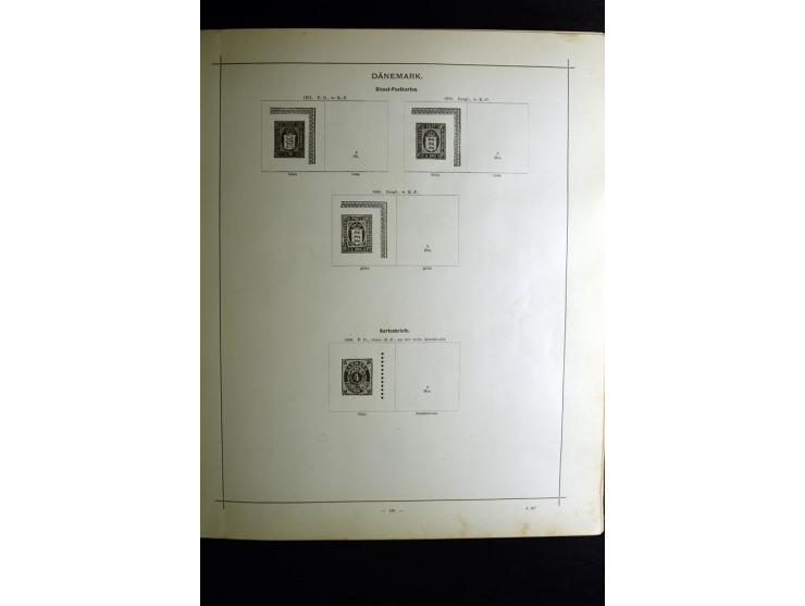 1840/90, ungebrauchte und gestempelte reichhaltige Sammlung mit vielen guten Werten und Sätzen, besonders bei Europa, aber au