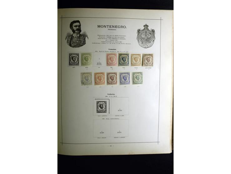 1840/90, ungebrauchte und gestempelte reichhaltige Sammlung mit vielen guten Werten und Sätzen, besonders bei Europa, aber au