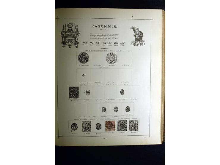 1840/90, ungebrauchte und gestempelte reichhaltige Sammlung mit vielen guten Werten und Sätzen, besonders bei Europa, aber au