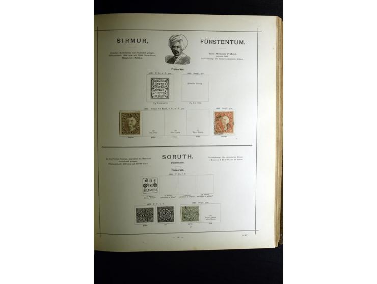 1840/90, ungebrauchte und gestempelte reichhaltige Sammlung mit vielen guten Werten und Sätzen, besonders bei Europa, aber au