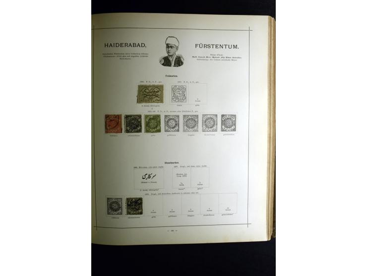 1840/90, ungebrauchte und gestempelte reichhaltige Sammlung mit vielen guten Werten und Sätzen, besonders bei Europa, aber au