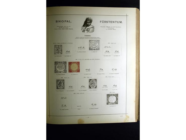 1840/90, ungebrauchte und gestempelte reichhaltige Sammlung mit vielen guten Werten und Sätzen, besonders bei Europa, aber au