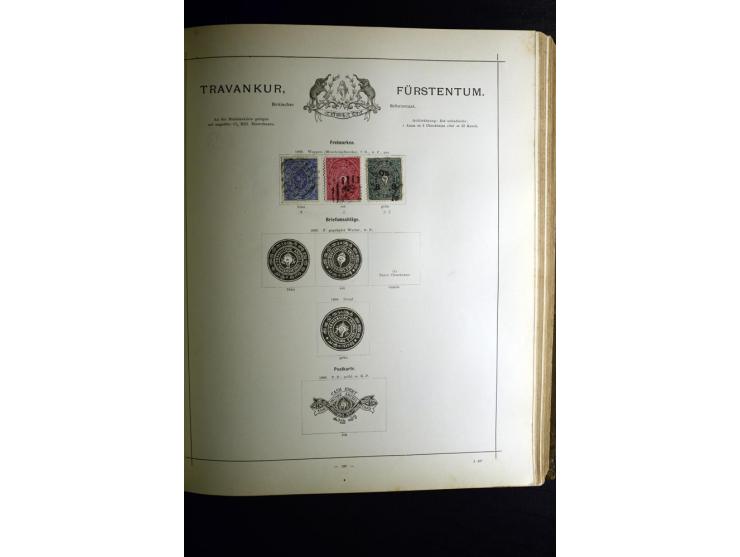 1840/90, ungebrauchte und gestempelte reichhaltige Sammlung mit vielen guten Werten und Sätzen, besonders bei Europa, aber au