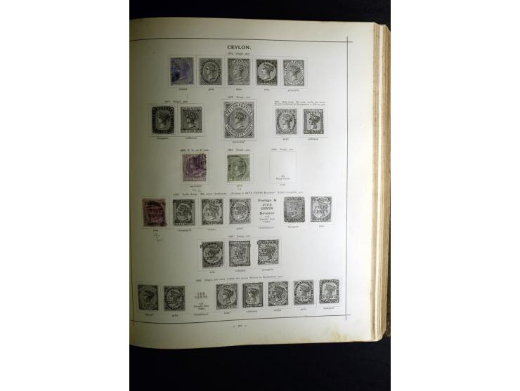 1840/90, ungebrauchte und gestempelte reichhaltige Sammlung mit vielen guten Werten und Sätzen, besonders bei Europa, aber au