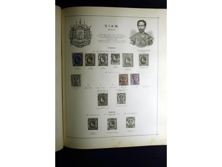 1840/90, ungebrauchte und gestempelte reichhaltige Sammlung mit vielen guten Werten und Sätzen, besonders bei Europa, aber au