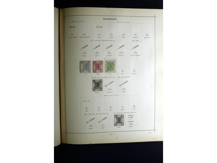 1840/90, ungebrauchte und gestempelte reichhaltige Sammlung mit vielen guten Werten und Sätzen, besonders bei Europa, aber au