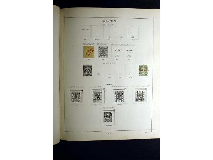 1840/90, ungebrauchte und gestempelte reichhaltige Sammlung mit vielen guten Werten und Sätzen, besonders bei Europa, aber au