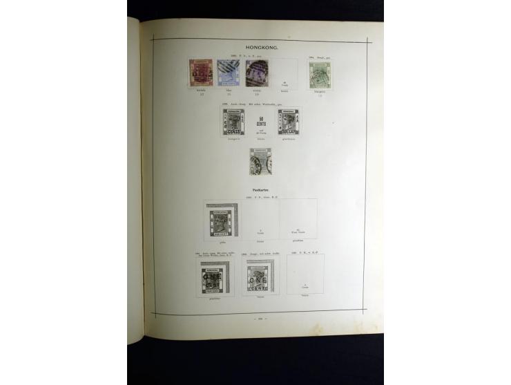 1840/90, ungebrauchte und gestempelte reichhaltige Sammlung mit vielen guten Werten und Sätzen, besonders bei Europa, aber au