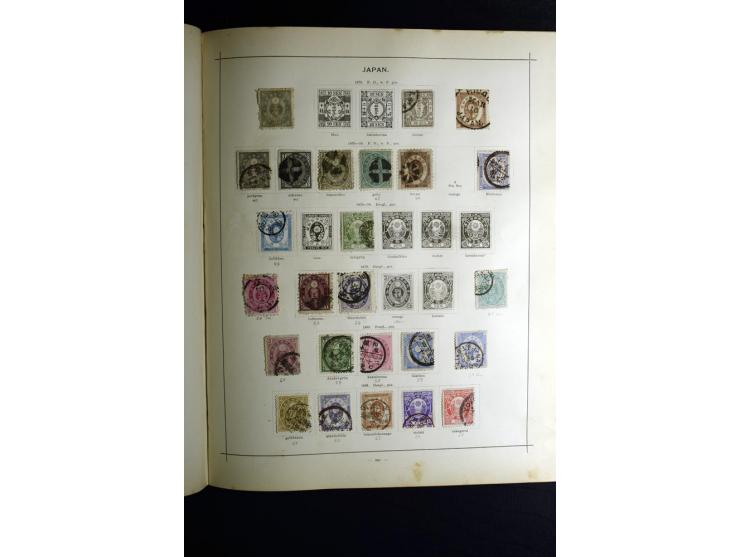 1840/90, ungebrauchte und gestempelte reichhaltige Sammlung mit vielen guten Werten und Sätzen, besonders bei Europa, aber au