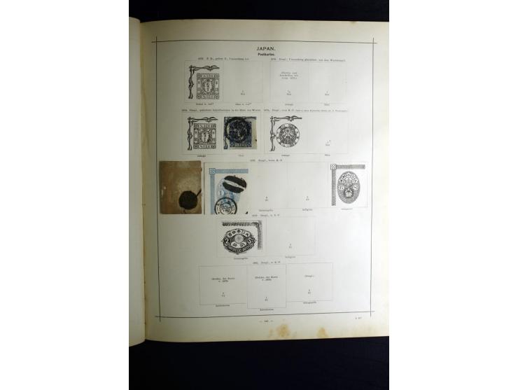 1840/90, ungebrauchte und gestempelte reichhaltige Sammlung mit vielen guten Werten und Sätzen, besonders bei Europa, aber au