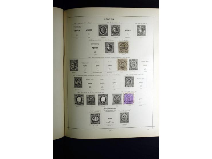1840/90, ungebrauchte und gestempelte reichhaltige Sammlung mit vielen guten Werten und Sätzen, besonders bei Europa, aber au