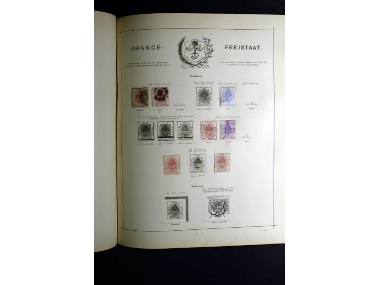1840/90, ungebrauchte und gestempelte reichhaltige Sammlung mit vielen guten Werten und Sätzen, besonders bei Europa, aber au