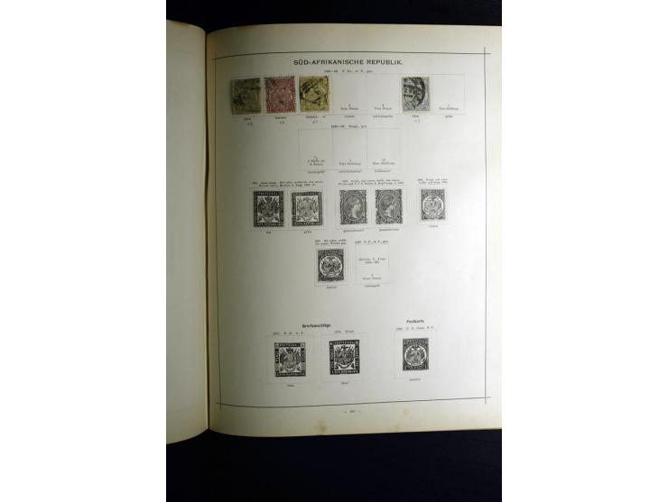 1840/90, ungebrauchte und gestempelte reichhaltige Sammlung mit vielen guten Werten und Sätzen, besonders bei Europa, aber au