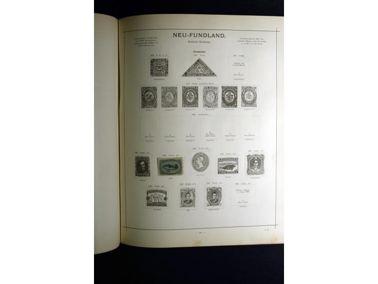 1840/90, ungebrauchte und gestempelte reichhaltige Sammlung mit vielen guten Werten und Sätzen, besonders bei Europa, aber au