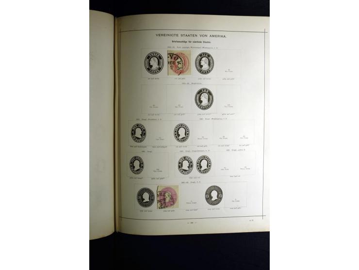 1840/90, ungebrauchte und gestempelte reichhaltige Sammlung mit vielen guten Werten und Sätzen, besonders bei Europa, aber au