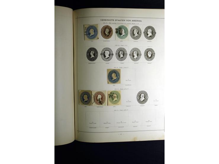 1840/90, ungebrauchte und gestempelte reichhaltige Sammlung mit vielen guten Werten und Sätzen, besonders bei Europa, aber au