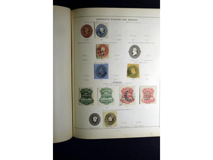 1840/90, ungebrauchte und gestempelte reichhaltige Sammlung mit vielen guten Werten und Sätzen, besonders bei Europa, aber au