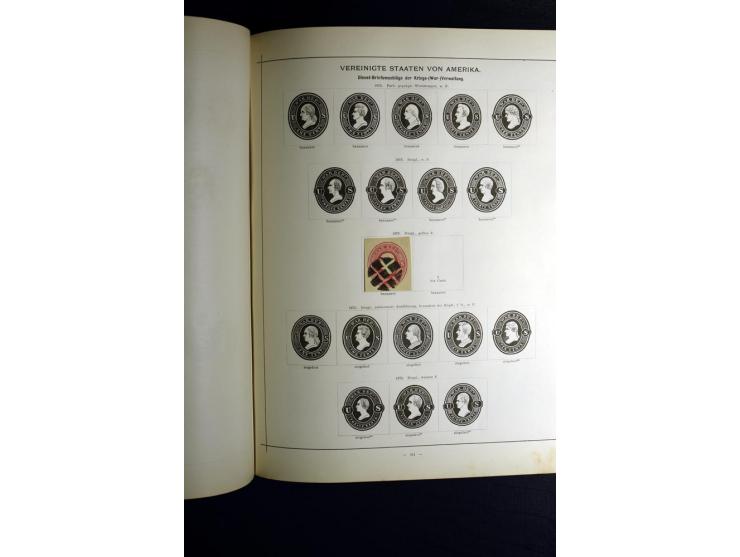 1840/90, ungebrauchte und gestempelte reichhaltige Sammlung mit vielen guten Werten und Sätzen, besonders bei Europa, aber au