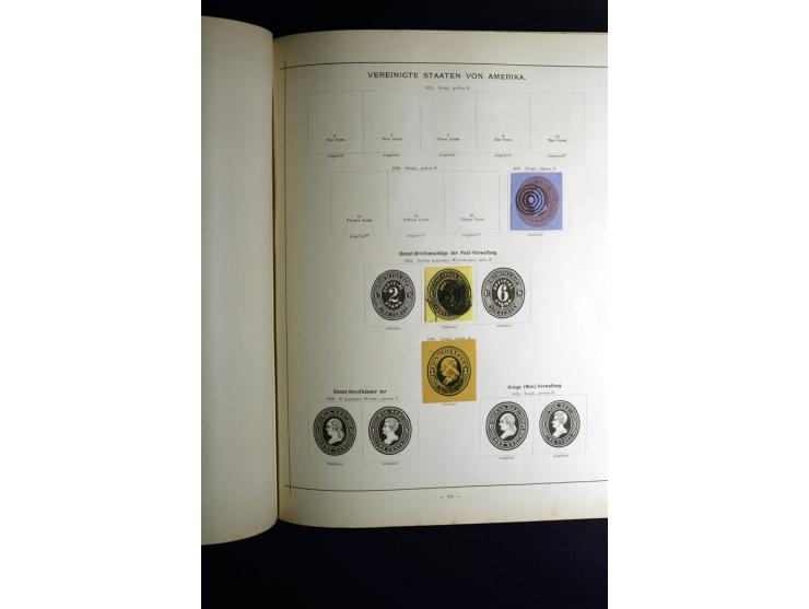 1840/90, ungebrauchte und gestempelte reichhaltige Sammlung mit vielen guten Werten und Sätzen, besonders bei Europa, aber au