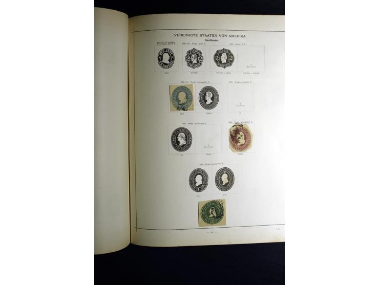1840/90, ungebrauchte und gestempelte reichhaltige Sammlung mit vielen guten Werten und Sätzen, besonders bei Europa, aber au