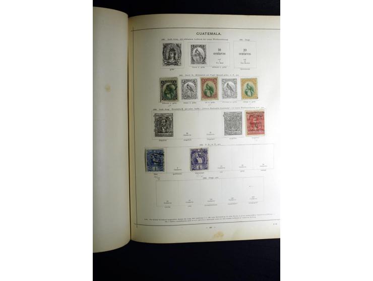 1840/90, ungebrauchte und gestempelte reichhaltige Sammlung mit vielen guten Werten und Sätzen, besonders bei Europa, aber au