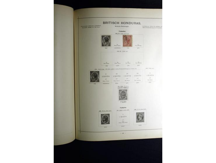 1840/90, ungebrauchte und gestempelte reichhaltige Sammlung mit vielen guten Werten und Sätzen, besonders bei Europa, aber au
